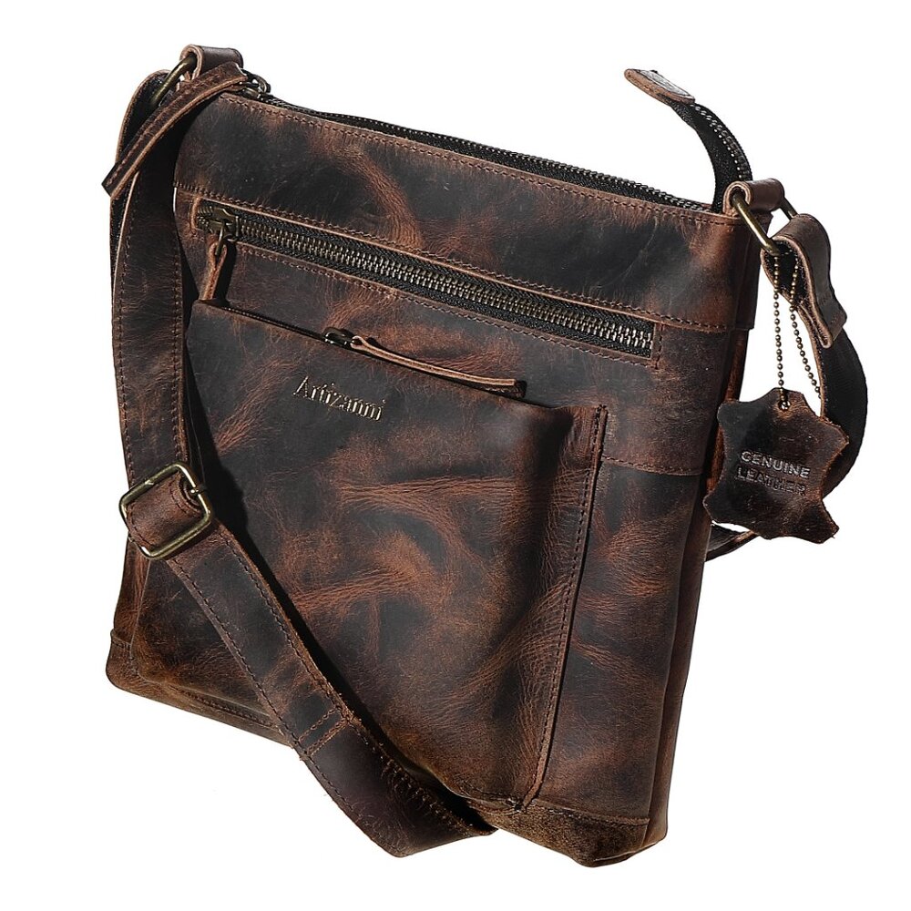 Artizanni Premium Crossbody Genuine Leather Messenger Bag for Women